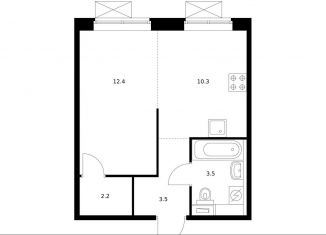 Продается 1-комнатная квартира, 31.9 м2, Московская область