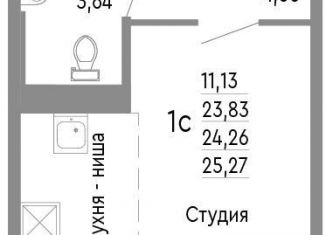 Продается однокомнатная квартира, 24.3 м2, Челябинск, Советский район, Нефтебазовая улица, 1к2