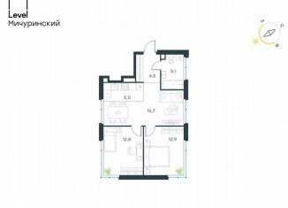 Продам 3-ком. квартиру, 57 м2, Москва, район Очаково-Матвеевское