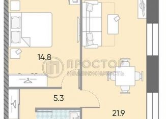 Продам 1-комнатную квартиру, 43.3 м2, Москва, улица Архитектора Щусева, 3, Даниловский район