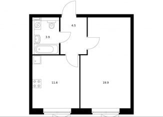 Продажа 1-ком. квартиры, 39.3 м2, Москва, район Очаково-Матвеевское