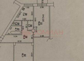 2-комнатная квартира на продажу, 60 м2, Ростов-на-Дону, проспект Михаила Нагибина, 51/82