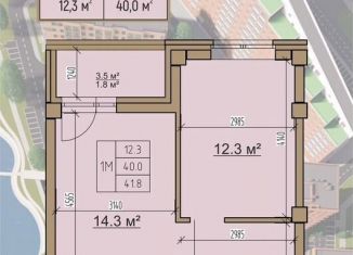 Продам 1-ком. квартиру, 41.8 м2, Хакасия