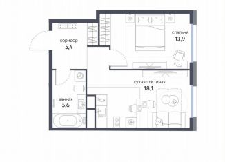 Продается 2-комнатная квартира, 43 м2, Москва, станция Бульвар Рокоссовского