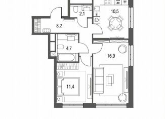 Продается двухкомнатная квартира, 55 м2, Москва, станция Бульвар Рокоссовского, Тагильская улица, 2к1