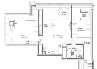 Продается 2-ком. квартира, 98.5 м2, Москва, 2-я Брестская улица, 6