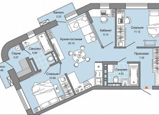 Продаю 3-ком. квартиру, 69 м2, Свердловская область