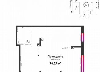 Продается торговая площадь, 76.24 м2, Тюменская область, Интернациональная улица, 199к9