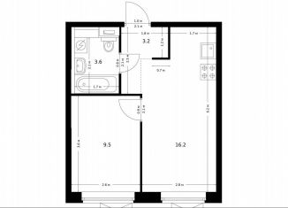 Продается однокомнатная квартира, 32.5 м2, Москва, ЮЗАО