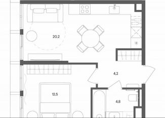 Продам 1-комнатную квартиру, 41.7 м2, Москва, ВАО, улица Матросская Тишина, 1Ас71