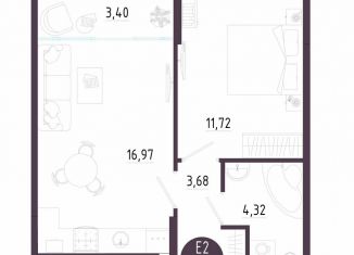 Продажа 1-ком. квартиры, 40.1 м2, Тула, Зареченский территориальный округ