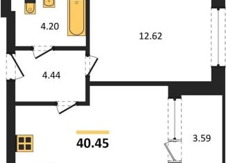 Продажа однокомнатной квартиры, 40.5 м2, Калининградская область