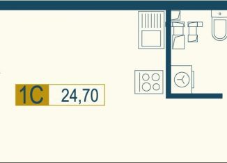 Квартира на продажу студия, 24.7 м2, Екатеринбург, метро Площадь 1905 года