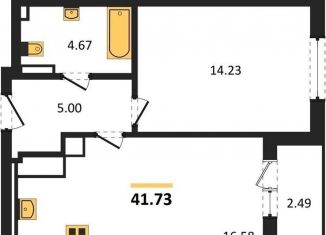 Продам 1-ком. квартиру, 41.7 м2, Калининград, улица Старшины Дадаева, 55