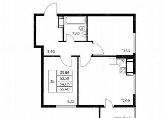 Продам 2-ком. квартиру, 55.5 м2, Ростов-на-Дону, улица Нансена, 99с3