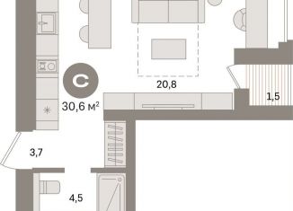 Продаю квартиру студию, 30.6 м2, Санкт-Петербург, муниципальный округ Морской