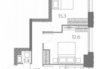 Продажа двухкомнатной квартиры, 54.9 м2, Москва, Ильменский проезд, 4с1, САО