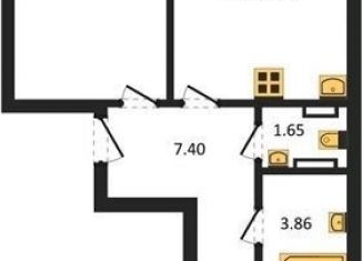 Продажа 2-комнатной квартиры, 60 м2, Калининград