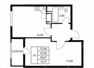 Продается однокомнатная квартира, 41.2 м2, Ростов-на-Дону, улица Нансена, 99с3