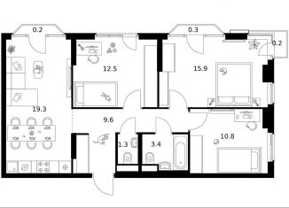 Продам 3-комнатную квартиру, 73.5 м2, Москва, район Гольяново