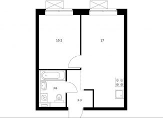 Продам однокомнатную квартиру, 34.2 м2, Москва, метро Южная