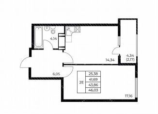 Продаю 1-комнатную квартиру, 46 м2, Ростов-на-Дону, улица Нансена, 99с3