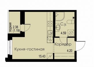 Продается квартира студия, 25.4 м2, Мурино, Романовская улица, 2