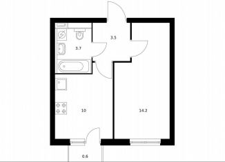 Продается однокомнатная квартира, 32 м2, Котельники, ЖК Белая Дача Парк, микрорайон Парковый, 2