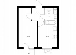 Продается однокомнатная квартира, 32.2 м2, Котельники, ЖК Белая Дача Парк, микрорайон Парковый, 2