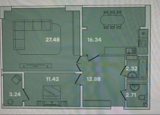 Продаю двухкомнатную квартиру, 77 м2, Иркутск, улица Петрова, 16