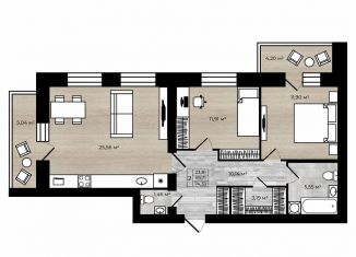 Продается 2-комнатная квартира, 74.3 м2, Ярославская область