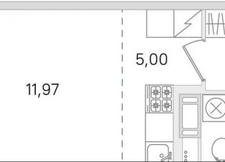 Продаю квартиру студию, 25.9 м2, городской посёлок Янино-1