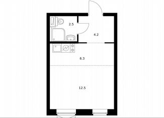 Продается квартира студия, 25.2 м2, Москва, Дорожная улица, 46к1, ЮАО