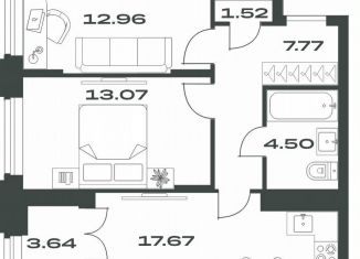 Продаю 2-комнатную квартиру, 61.1 м2, Тула