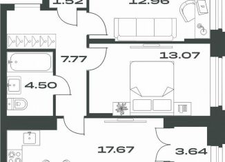 Продается 2-комнатная квартира, 61.1 м2, Тула