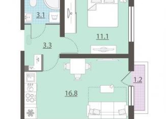 Продается 1-ком. квартира, 34.7 м2, Екатеринбург, метро Площадь 1905 года