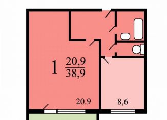 Продам однокомнатную квартиру, 38.9 м2, Москва, Суздальская улица, 26к1, метро Новокосино