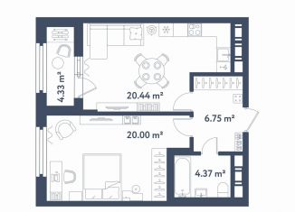 Продажа 1-ком. квартиры, 53.7 м2, Санкт-Петербург, метро Фрунзенская