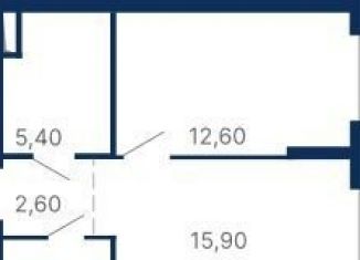 Продается однокомнатная квартира, 39.6 м2, Екатеринбург, Московская улица, 249/2, метро Геологическая