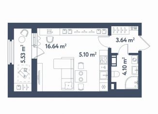 Продаю квартиру студию, 32.3 м2, Санкт-Петербург, Московский район