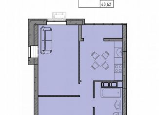 Продается 1-комнатная квартира, 40.6 м2, Волгоград