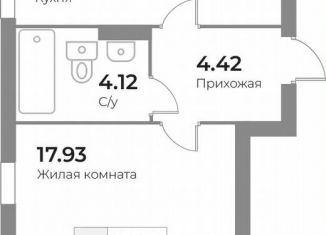 Продается 1-ком. квартира, 45 м2, Калининград, Московский район