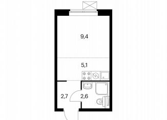 Продажа квартиры студии, 19.9 м2, Москва