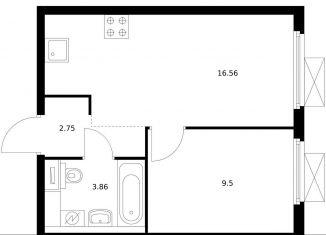 Продажа 1-ком. квартиры, 31.7 м2, Москва