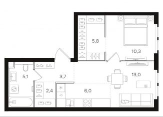 Продам 1-ком. квартиру, 46.3 м2, Москва, Открытое шоссе, вл9