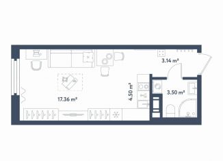 Квартира на продажу студия, 28.5 м2, Санкт-Петербург, метро Фрунзенская