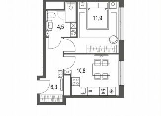 Продаю 1-комнатную квартиру, 33.8 м2, Москва, Тагильская улица, 2к1