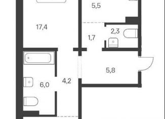 Продажа трехкомнатной квартиры, 75 м2, Новосибирск, метро Площадь Маркса