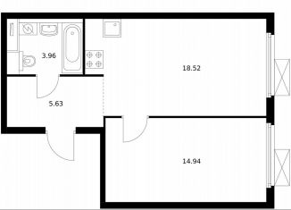 Продажа 1-ком. квартиры, 42 м2, Москва