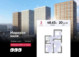 Продается 2-комнатная квартира, 48.6 м2, Санкт-Петербург, Красносельский район